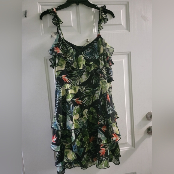 Sanctuary Leafy Green Mini Dress - Picture 4 of 7